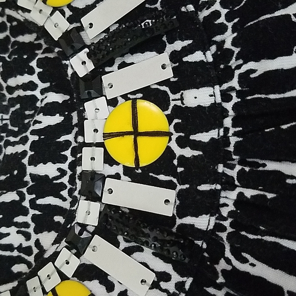 Black/white, 3/4 sleeve Ruby Rd blouse - Picture 4 of 4